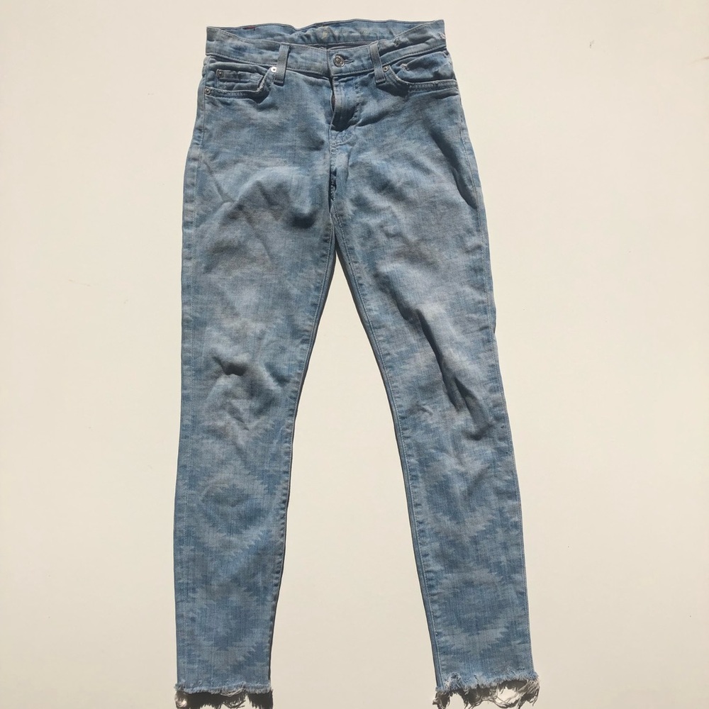 7 For All Mankind Jeans Stretch Pattern Jeans